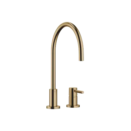 TARA Two-hole mixer with individual rosettes - Brushed Dark Brass (PVD) - 32 816 888-39 0010
