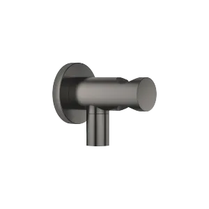 Wall elbow with integrated shower holder - Brushed Dark Platinum - 28 490 660-99