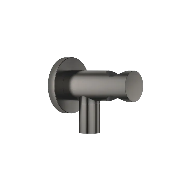 Wandanschlussbogen mit integriertem Brausehalter - Dark Platinum gebürstet - 28 490 660-99