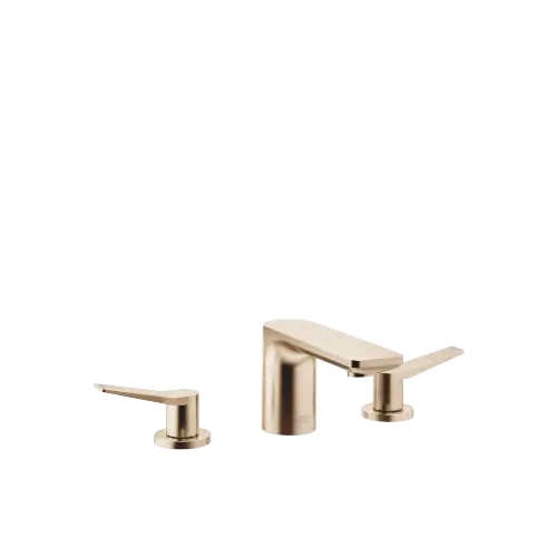 LISSÉ Mélangeur lavabo à 3 trous avec garniture d'écoulement - Light Gold brossé (PVD) - 20 713 845-27
