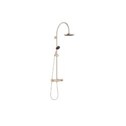 VAIA Showerpipe con termostato doccia - Champagne spazzolato (Oro 22k) - Set contenente 2 articoli