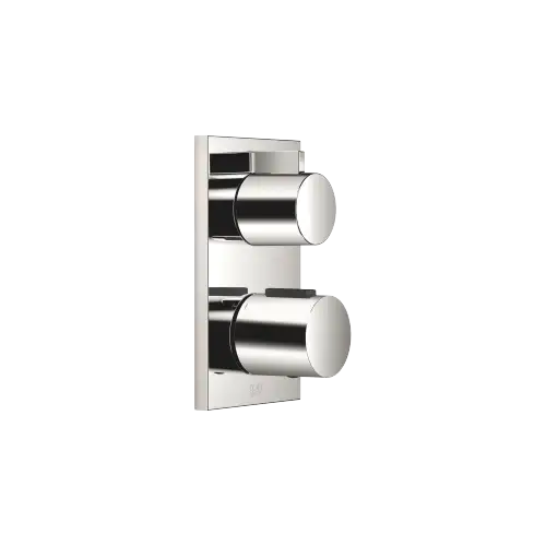 Concealed thermostat with one function volume control - Platinum - 36 425 670-08