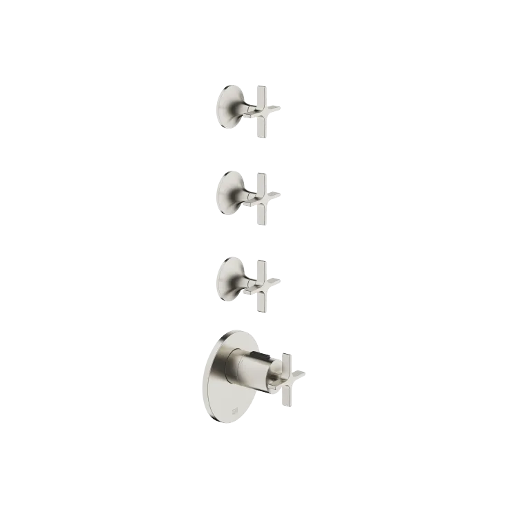 VAIA xTOOL Thermostat module with 3 valves - Brushed Platinum - Set containing 4 articles