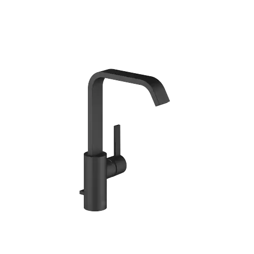 IMO Single-lever lavatory mixer with raised spout with drain - Matte Black - 33 528 671-33 0010