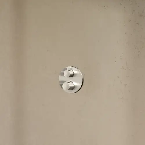 Termostato incasso con regolazione di portata dell'acqua a due vie  - Champagne spazzolato (Oro 22k) - 36 426 970-46