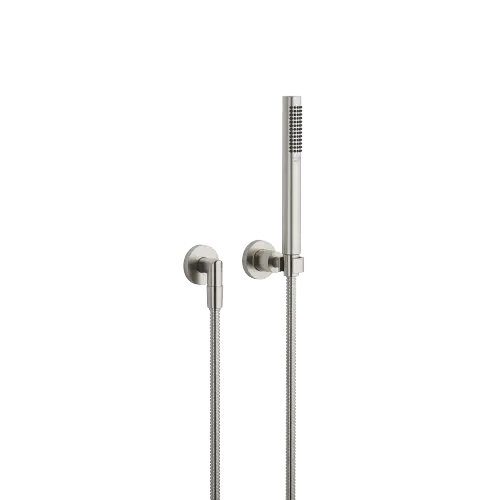TARA Garniture de douche avec rosaces individuelles - Platine brossé - 27 802 892-06