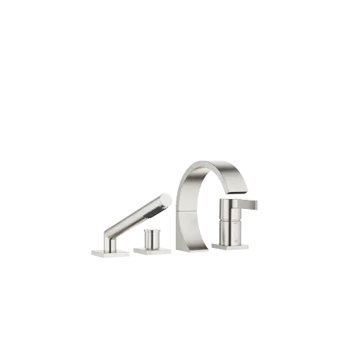 CYO Bath shower set for bath rim or tile edge installation - Brushed Platinum - 27 632 811-06