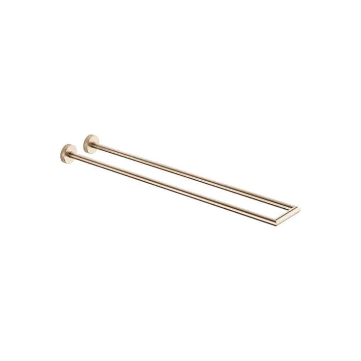 Towel bar in two parts non-swivel - Brushed Champagne (22kt Gold) - 83 210 979-46