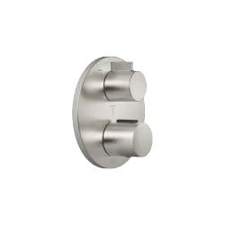 Concealed thermostat with three function volume control - Brushed Platinum - 36 427 970-06
