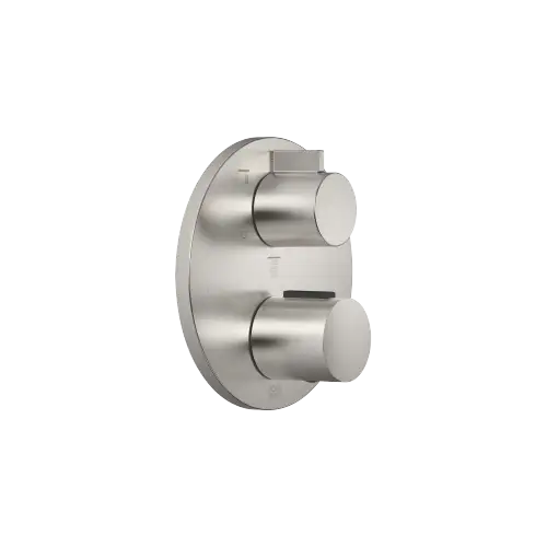 Concealed thermostat with three function volume control - Brushed Platinum - 36 427 970-06