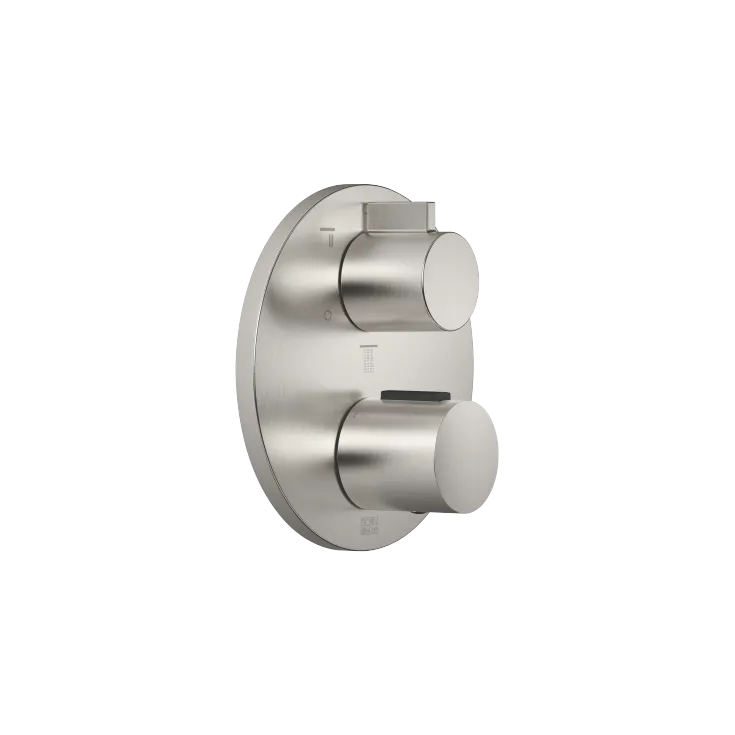 Concealed thermostat with three function volume control - Brushed Platinum - 36 427 970-06