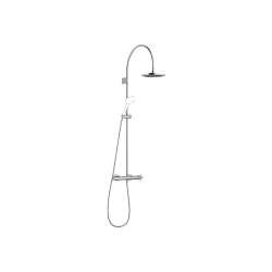 VAIA Shower pipe with shower thermostat without hand shower FlowReduce 220 mm - Platinum - 34 464 809-08 0050