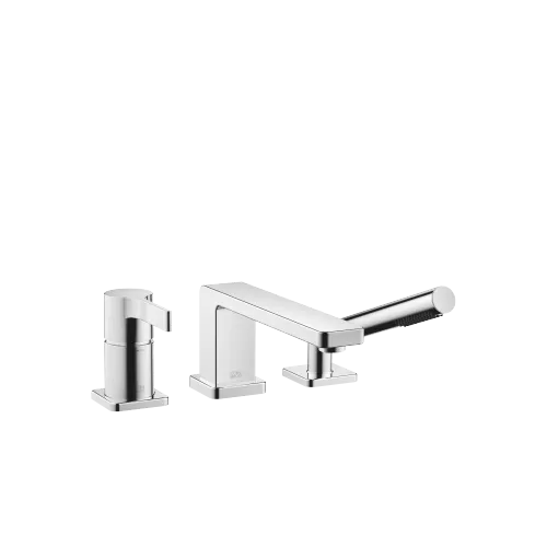 LULU Three-hole single-lever bath mixer for bath rim or tile edge installation - Chrome - 27 412 710-00