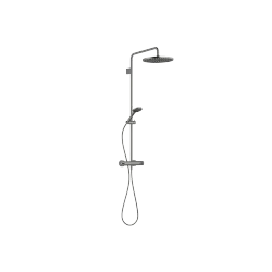 Showerpipe con termostato de ducha - Dark Platinum cepillado - Set que contiene 2 artículos