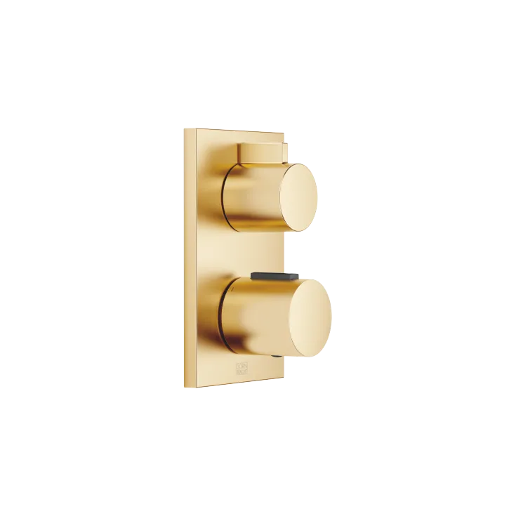 Concealed thermostat with one function volume control - Brushed Gold (PVD) - 36 425 670-37