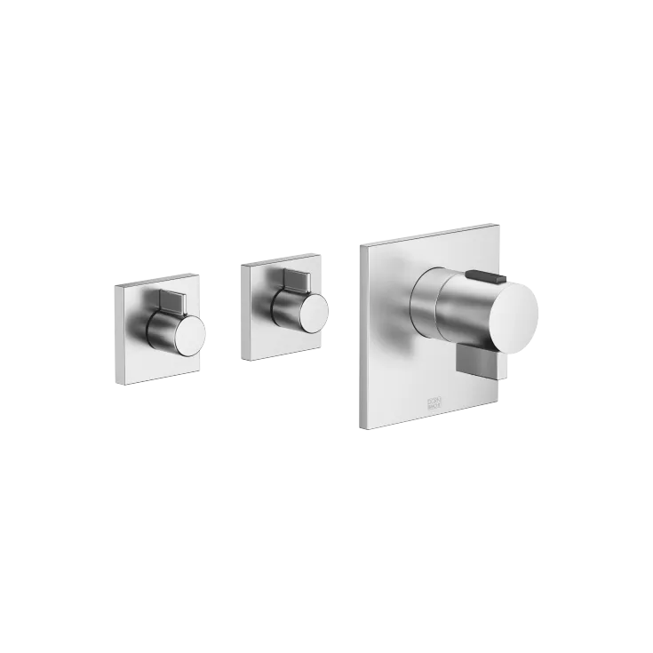 SYMETRICS xTOOL Thermostat module - Brushed Chrome - Set containing 3 articles