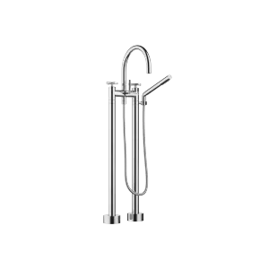 TARA Two-hole bath mixer for free-standing assembly with hand shower set - Chrome - 25 943 892-00