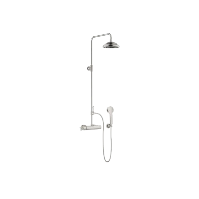 MADISON Showerpipe con termostato doccia - Platinato - Set contenente 3 articoli