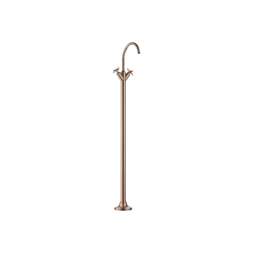 VAIA Single-hole basin mixer with stand pipe without pop-up waste - Brushed Bronze (PVD) - 22 585 809-42 0010
