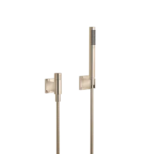 Hand shower set with individual rosettes with volume control FlowReduce - Champagne (22kt Gold) - 27 809 980-47 0010