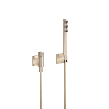 Hand shower set with individual rosettes with volume control FlowReduce - Champagne (22kt Gold) - 27 809 980-47 0010