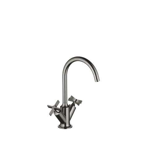 VAIA Mélangeur de lavabo monotrou avec garniture d'écoulement - Dark Chrome - 22 513 809-19