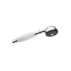 MADISON Metal hand shower with porcelain insert (white) FlowReduce - Chrome - 28 002 970-00 0010