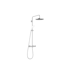 Shower pipe with shower thermostat without hand shower - Brushed Chrome - 34 465 979-93 0070