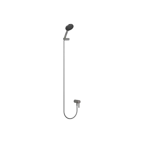 Concealed single-lever mixer with integrated shower connection with hand shower set - Brushed Dark Platinum - Set containing 2 articles
