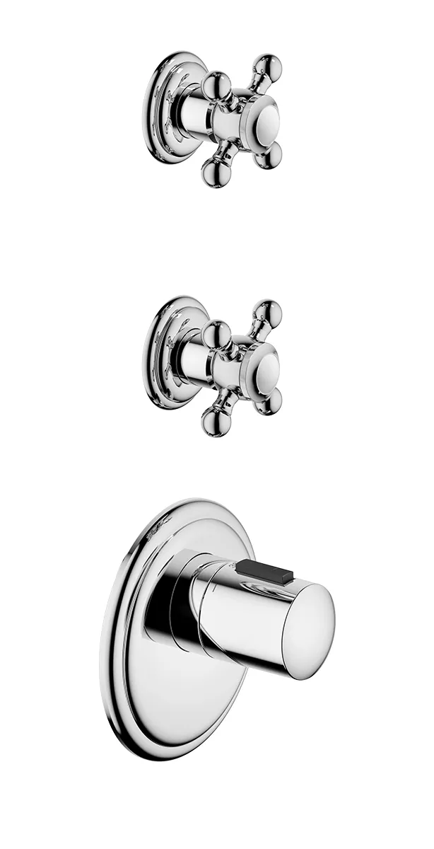 MADISON xTOOL Thermostat module with 2 valves - Brushed Dark Brass - Set containing 3 articles