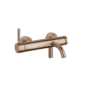 META Single-lever bath mixer for wall mounting without shower set - Brushed Bronze - 33 200 660-42