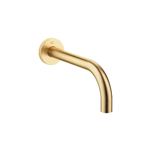 Wall-mounted basin spout without pop-up waste - Brushed Durabrass (23kt Gold) - 13 800 882-28