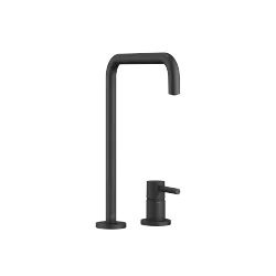 META SQUARE Two-hole mixer with individual flanges - Matte Black - 32 815 861-33 0010