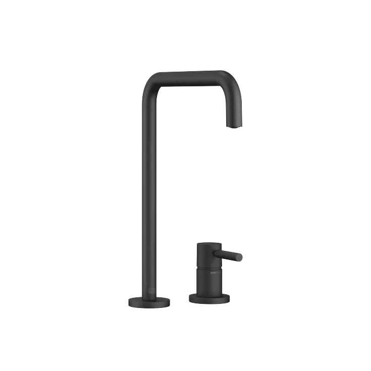 META SQUARE Two-hole mixer with individual rosettes - Matte Black - 32 815 861-33 0010