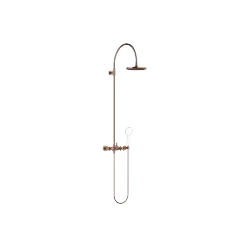 TARA Colonne de douche avec mélangeur de douche sans douchette FlowReduce 220 mm - Bronze brossé (PVD) - 26 632 892-42
