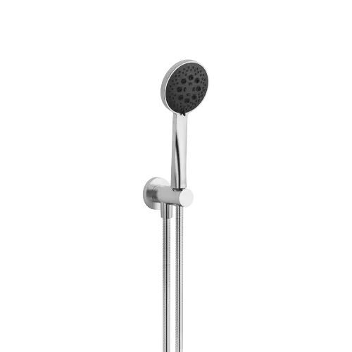 Hand shower set with integrated wall bracket - Brushed Chrome - 27 813 660-93 0010