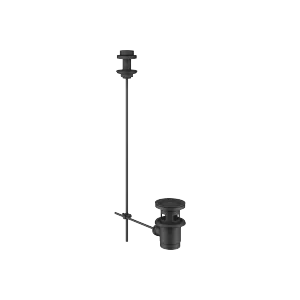 Ablaufgarnitur mit Zugknopf für Standmontage 1 1/4" - Schwarz matt - 10 200 970-33