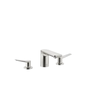 LISSÉ Three-hole basin mixer with pop-up waste - Brushed Platinum - 20 713 845-06 0010