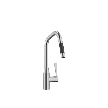 SYNC Single-lever mixer pull-down with spray function - Brushed Chrome - 33 875 895-93 0010