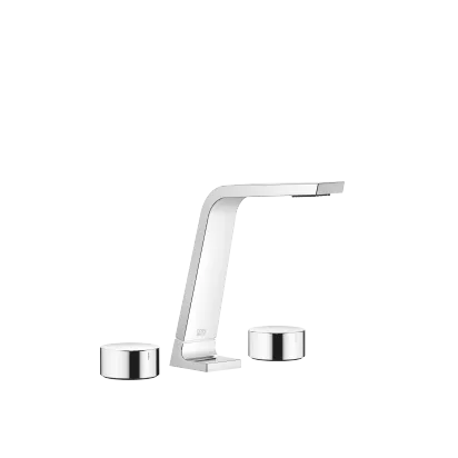 CL.1 Mélangeur lavabo à 3 trous sans garniture d’écoulement - Chrome - Set contenant 3 articles