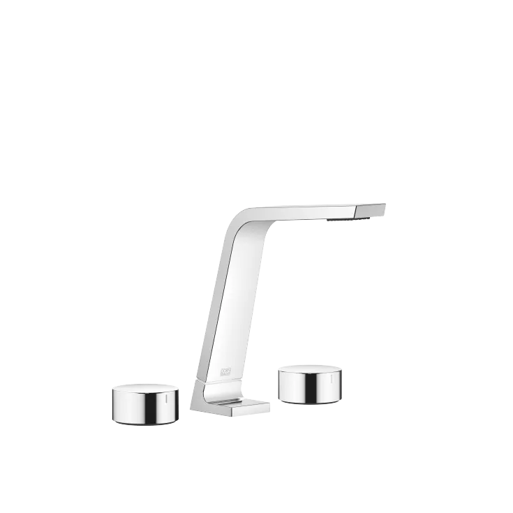 CL.1 Three-hole basin mixer without pop-up waste - Chrome - Set containing 3 articles