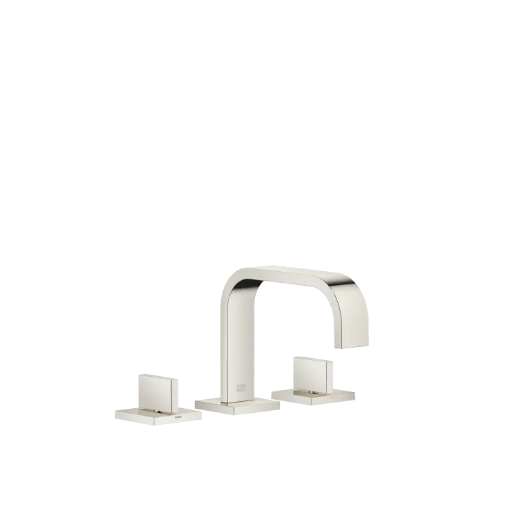 MEM Three-hole basin mixer with pop-up waste - Platinum - 20 705 782-08 0010