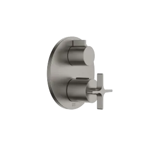 VAIA Thermostat à encastrer avec réglage de débit et robinet d'arrêt intégré - Dark Platinum brossé - 36 425 809-99