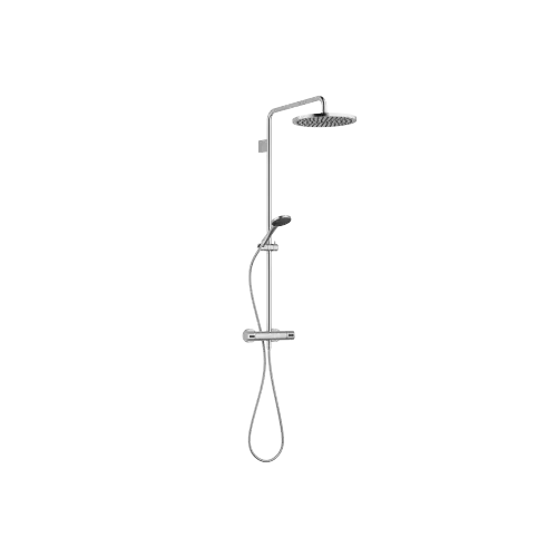 EDITION PRO Showerpipe with shower thermostat - Brushed Chrome - Set containing 2 articles