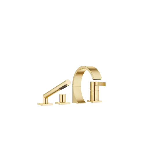 CYO Bath shower set for bath rim or tile edge installation - Brushed Durabrass (23kt Gold) - 27 632 811-28 0050