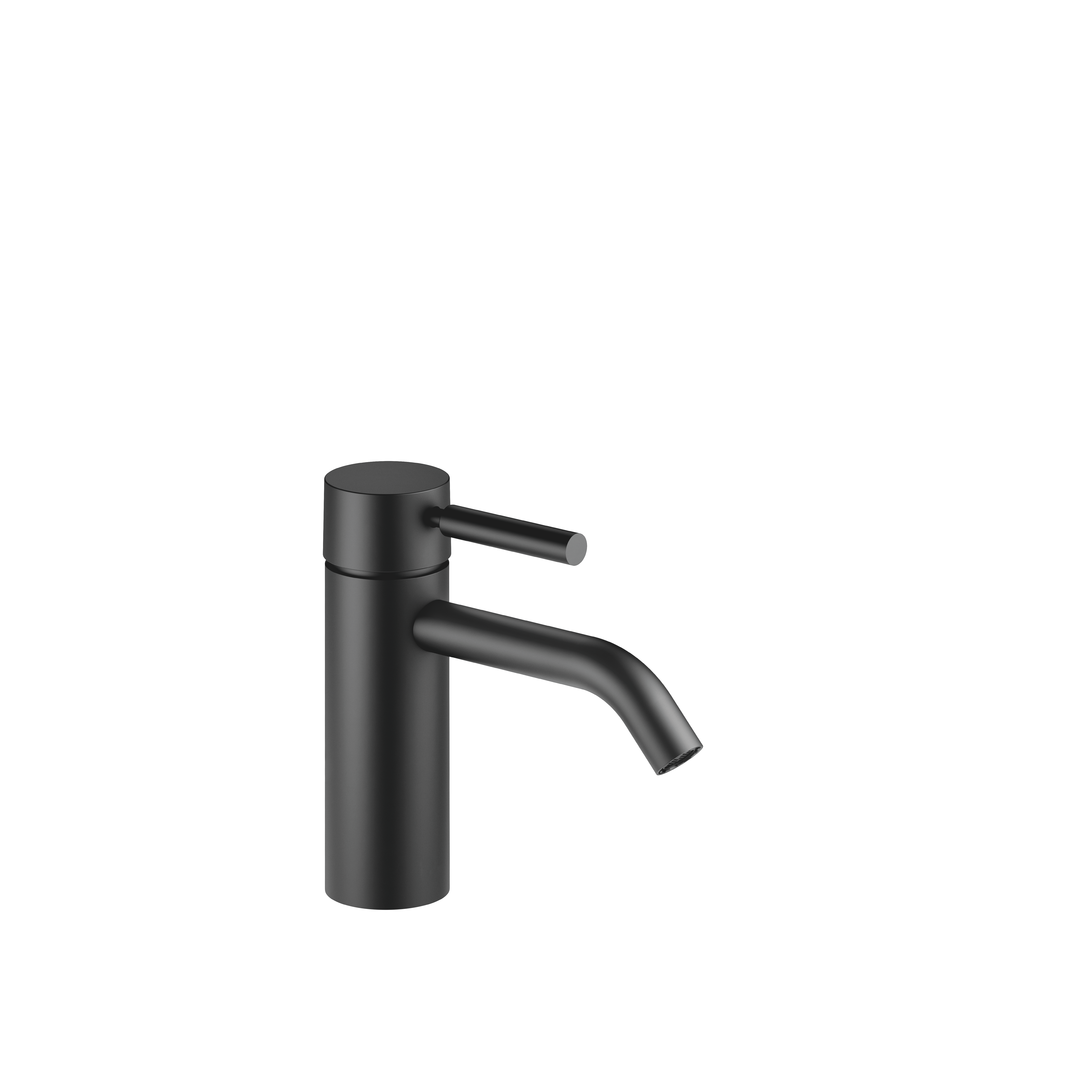 META Matte Black : Single-lever basin mixer without pop-up waste