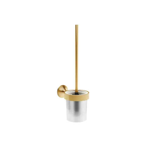 VAIA Toilet brush set , wall model - Brushed Durabrass (23kt Gold) - 83 900 809-28