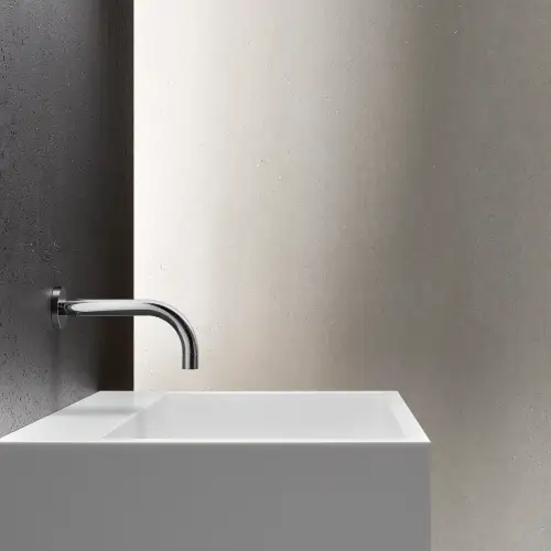 eSET Touchfree Basin mixer without pop-up waste with temperature setting - Chrome - Set containing 2 articles