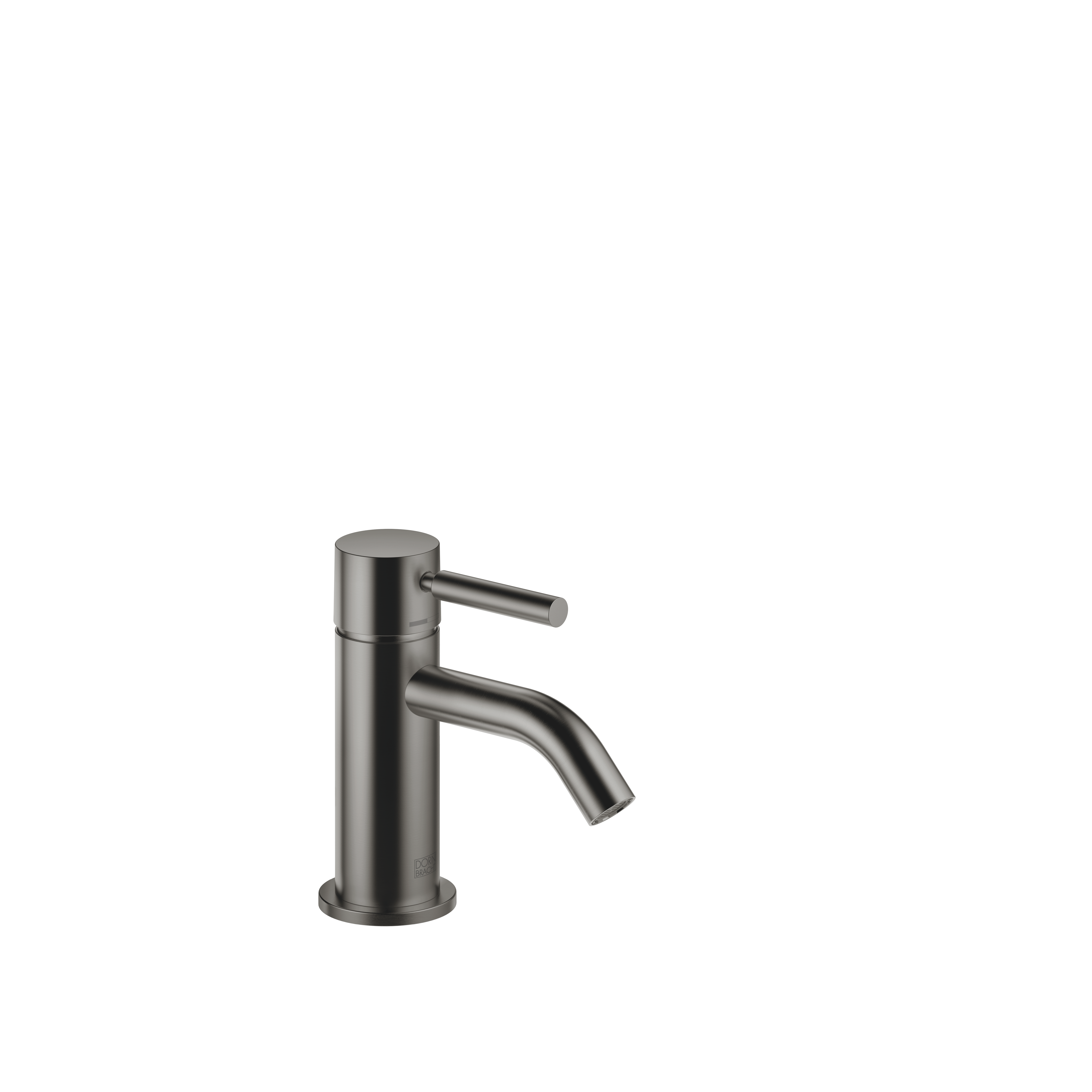 META Brushed Dark Platinum : Single-lever basin mixer without pop
