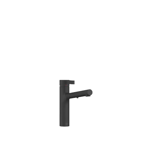 DORNBRACHT LYV Single-lever mixer with pull-out spout with spray function - Soft Black - 33 960 110-69 0010